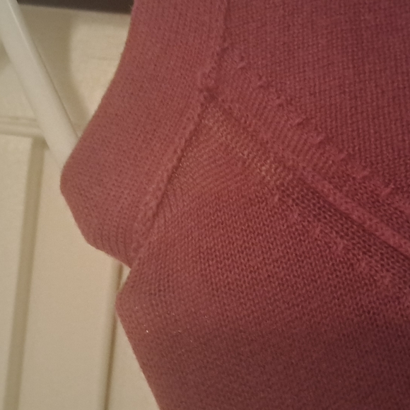 Plum Neiman Marcus cashmere cardigan medium-large - Picture 7 of 12